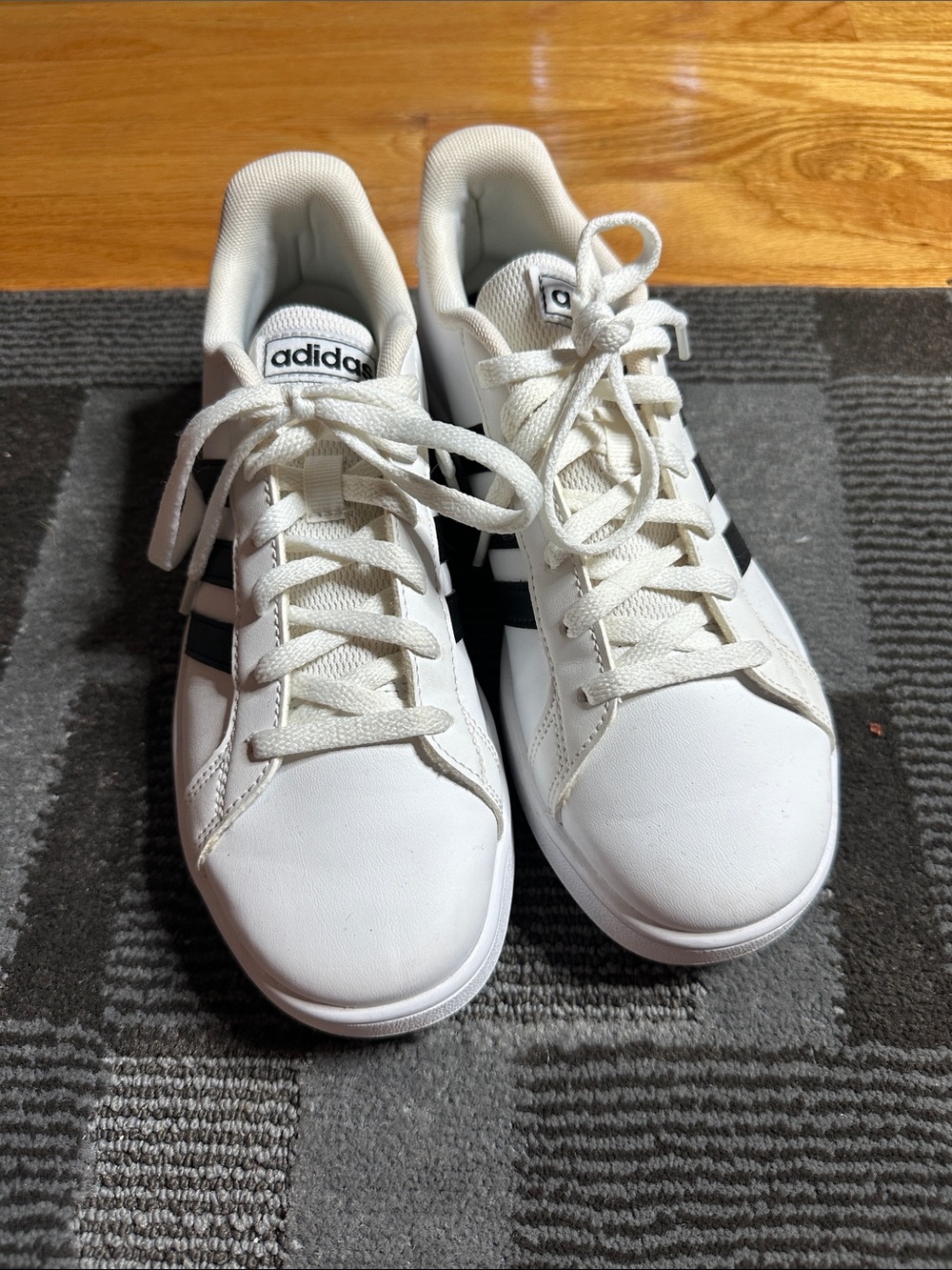 adidas grand court white sneakers -  size 3.5
